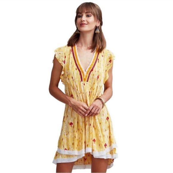 NEW POUPETTE ST. BARTH Sasha Yellow Dress - Picture 1 of 2